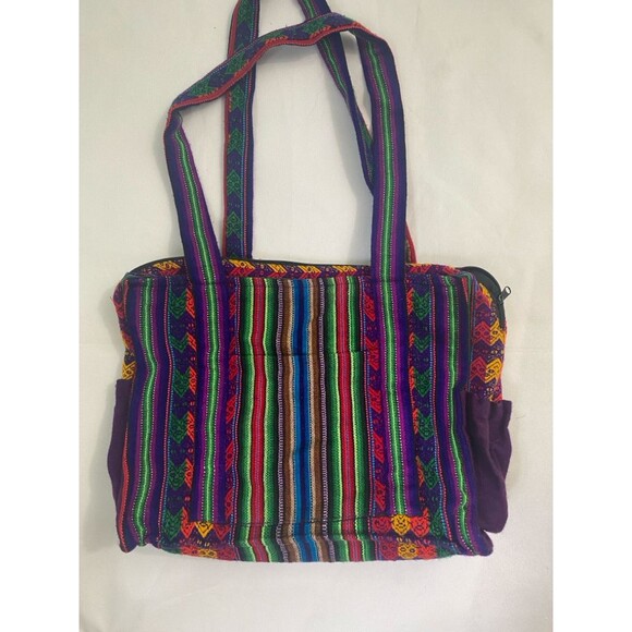 Bohemian hippie bright colorful tote bag purse - Picture 1 of 11